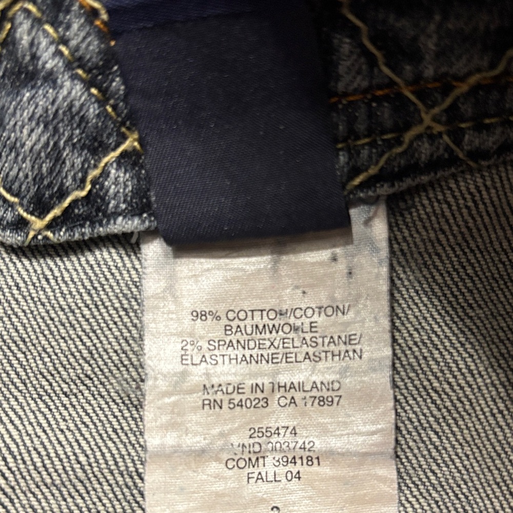 GAP Y2K Denim Mini Low Rise Full Snap Button Front Casual Jean Skirt - Picture 9 of 11